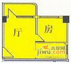 海景大厦1室1厅1卫48㎡户型图