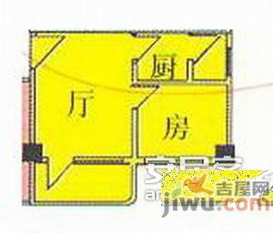 海景大厦1室1厅1卫48㎡户型图