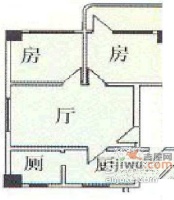 海景大厦2室1厅1卫68㎡户型图