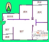 中山三路小区3室2厅1卫92㎡户型图