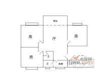 丽都花园3室2厅1卫户型图