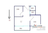 嘉德园2室1厅1卫48㎡户型图