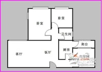 紫丹阁3室2厅1卫96㎡户型图