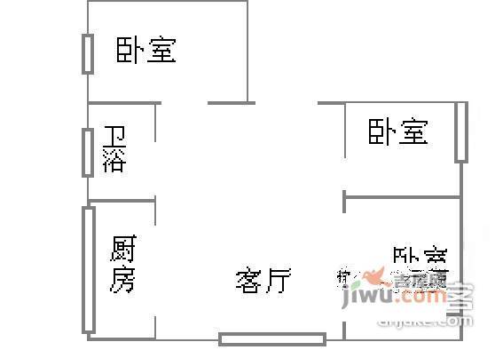 海洋雅苑3室2厅1卫89㎡户型图