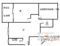 政民路小区2室1厅1卫65㎡户型图