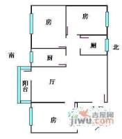 政民路小区3室2厅2卫100㎡户型图