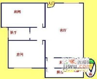 天胜村2室2厅1卫75㎡户型图