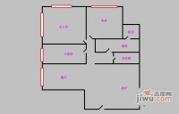 天汇大厦3室2厅1卫116㎡户型图