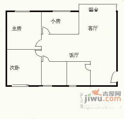 利安花园3室2厅1卫户型图