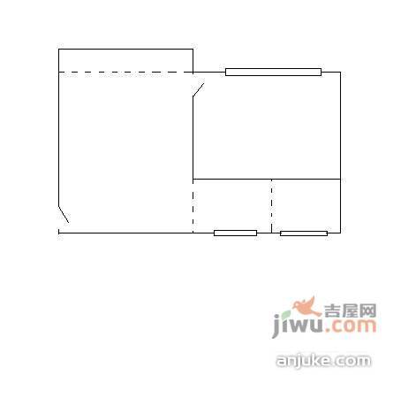 徳怡居1室1厅1卫42㎡户型图