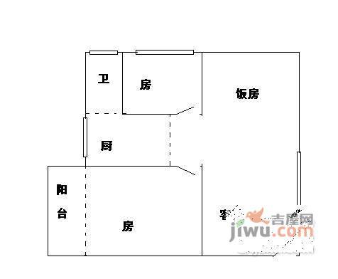 徳怡居2室1厅1卫70㎡户型图