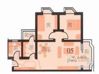 华景新城怡景园2室1厅1卫76㎡户型图