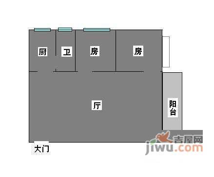 康雅花园3室2厅1卫91㎡户型图