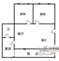 江南大道南小区2室1厅1卫82㎡户型图