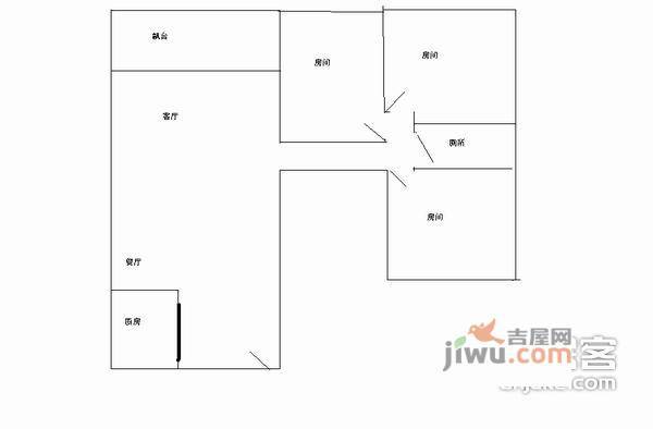 天鹅湾3室2厅2卫152㎡户型图