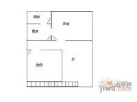长寿路小区1室1厅1卫户型图