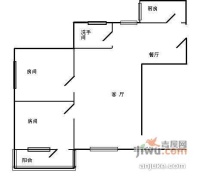 海平阁2室1厅1卫79㎡户型图