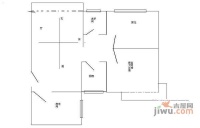 广信银兰苑3室2厅1卫106㎡户型图