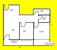 泰然楼2室2厅1卫78㎡户型图