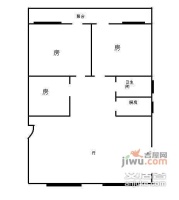 泰然楼3室2厅1卫92㎡户型图