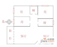 金平大厦3室2厅1卫121㎡户型图