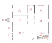 金平大厦3室2厅1卫121㎡户型图