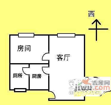 荔海鸣蝉1室1厅1卫户型图