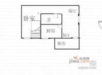 佳星楼1室1厅1卫43㎡户型图