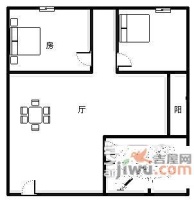 中强雅苑2室2厅1卫75㎡户型图