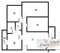 北丽园3室2厅1卫户型图