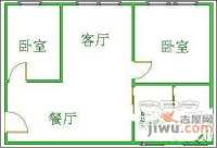 迎翠春庭小区2室1厅1卫36㎡户型图