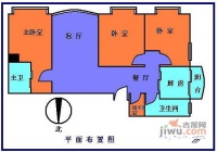 新城市玥秀3室2厅2卫120㎡户型图