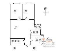 晓翠苑3室1厅1卫82㎡户型图