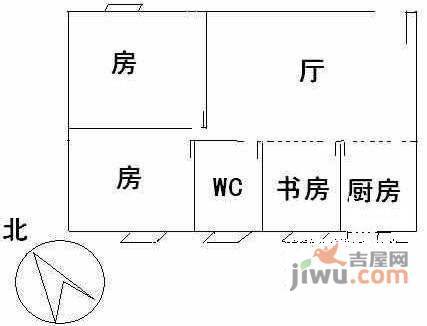 江丽苑3室1厅1卫户型图