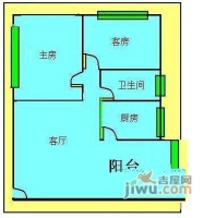 江丽苑3室2厅1卫125㎡户型图