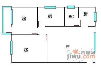 景云路小区3室1厅1卫82㎡户型图