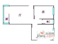 景云路小区2室1厅1卫82㎡户型图