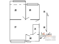 宝业路小区2室1厅1卫75㎡户型图