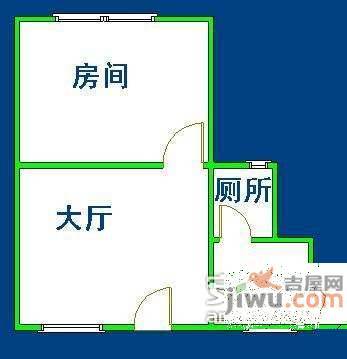 宝业路小区1室1厅1卫户型图