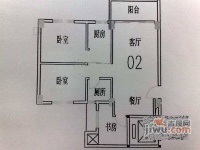 富林居2室1厅1卫60㎡户型图