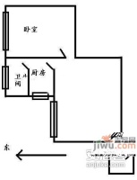 昌乐园小区1室1厅1卫户型图