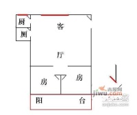 银苑大厦3室2厅1卫86㎡户型图