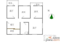 竹丝岗二马路小区3室2厅2卫111㎡户型图