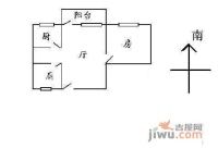 仁康里1室1厅1卫40㎡户型图