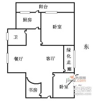 仁康里3室2厅1卫户型图