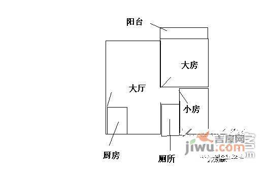 动感华庭2室1厅1卫70㎡户型图