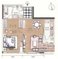 富力爱丁堡国际公寓3室2厅3卫190㎡户型图