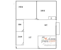 美景花园3室2厅2卫户型图