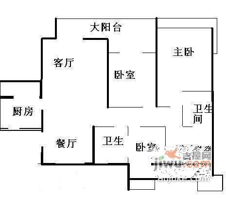 光大花园三期4室2厅2卫150㎡户型图