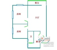 广园新村2室2厅1卫78㎡户型图